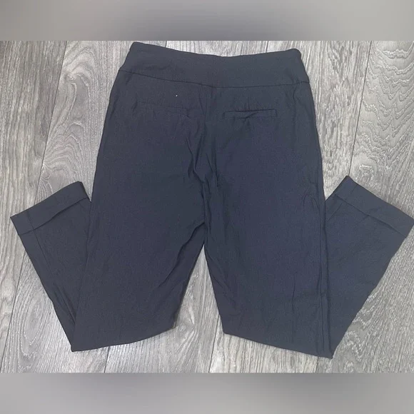 Tribal Women's Pull-On Ankle Pants with Flatten It Tummy Control - Gray - Picture 2 of 8